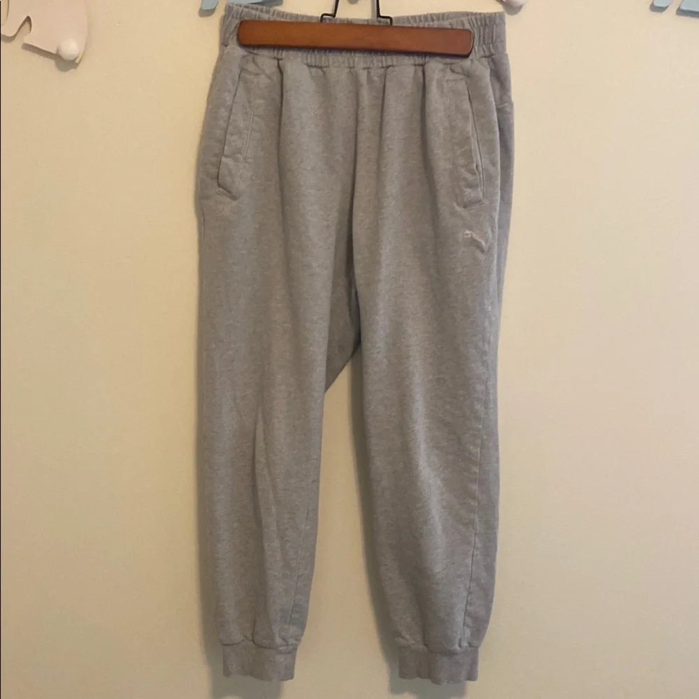 Puma Men's Gray Joggers - Picture 1 of 4